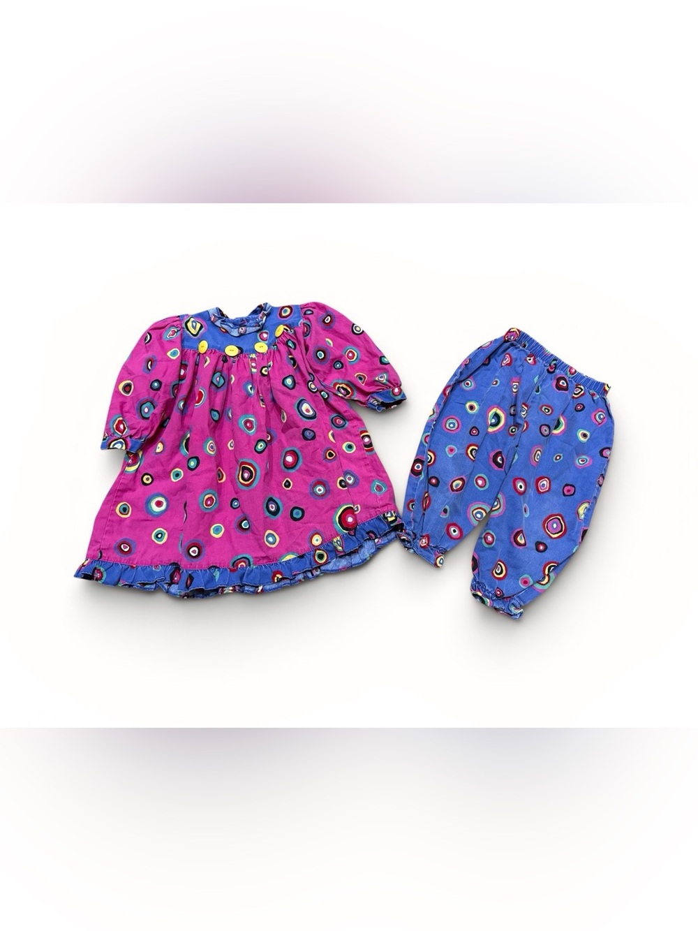 Vintage 90s Chicken Noodle San Francisco Matching Set Girls Size 4T